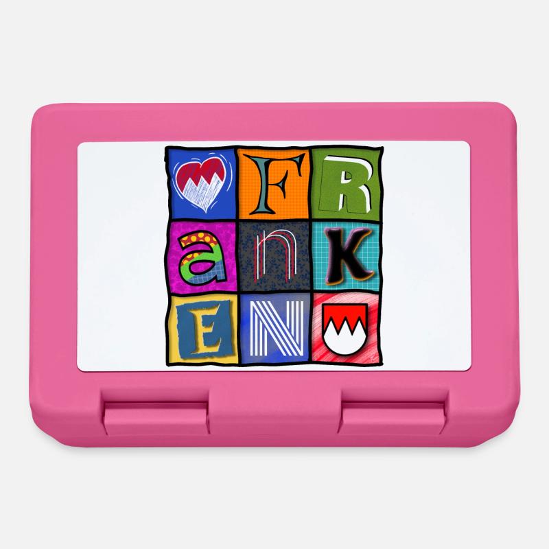 Franken - Pop-Art - cool - Brotdose - Pink