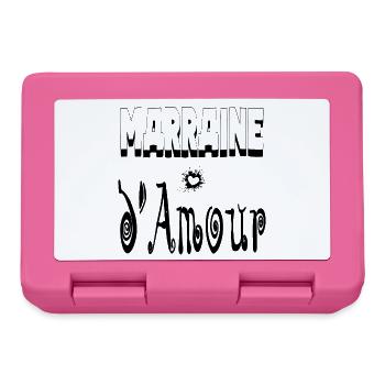 Marraine Amour Cœur - Boîte à goûter - rose - Devant