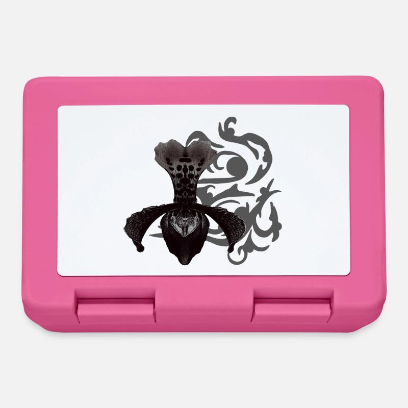 orchideen, tribals, gothic designs - Brotdose - Pink