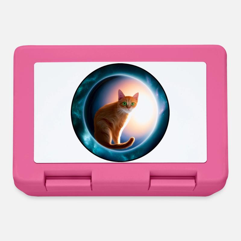 Des chats en orbite cosmique - Boîte à goûter - rose