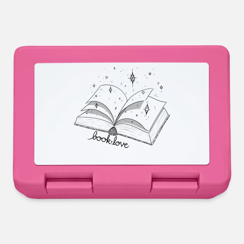 Book Love - Lunchbox - pink