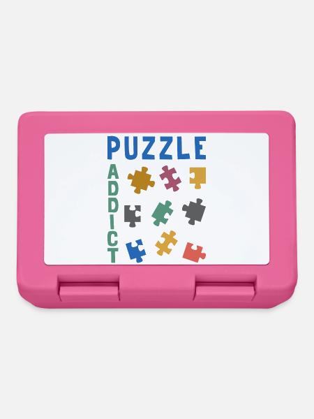 Süchtig nach Puzzles - Brotdose - Pink