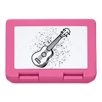 Ukulele Drawing - Lunchbox - pink - Front