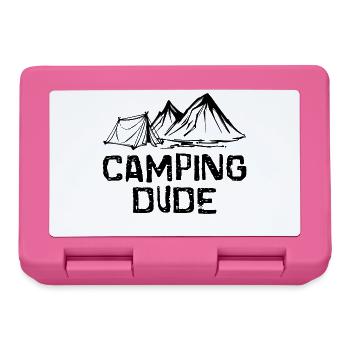 Zelten Statement Camping Wanderer Berge Camper - Brotdose - Pink - Vorne