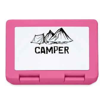 Camper, Mountains, Saying, Camping, Hiker, Nature - Lunchbox - pink - Front