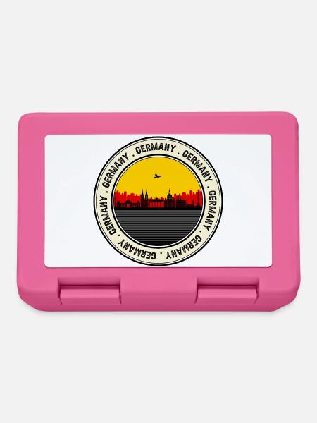 Deutschland Sunset Skyline Siegel - Brotdose - Pink