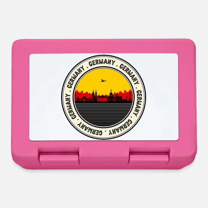 Deutschland Sunset Skyline Siegel - Brotdose - Pink