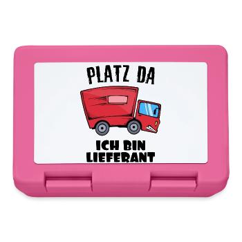 Zusteller Statement Job Arbeiter Arbeit Firma - Brotdose - Pink - Vorne