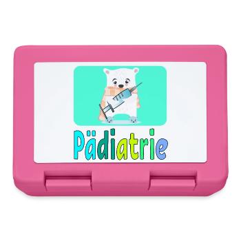 Pädiatrie Kinderkrankenhaus - Arztpraxis - Brotdose - Pink - Vorne