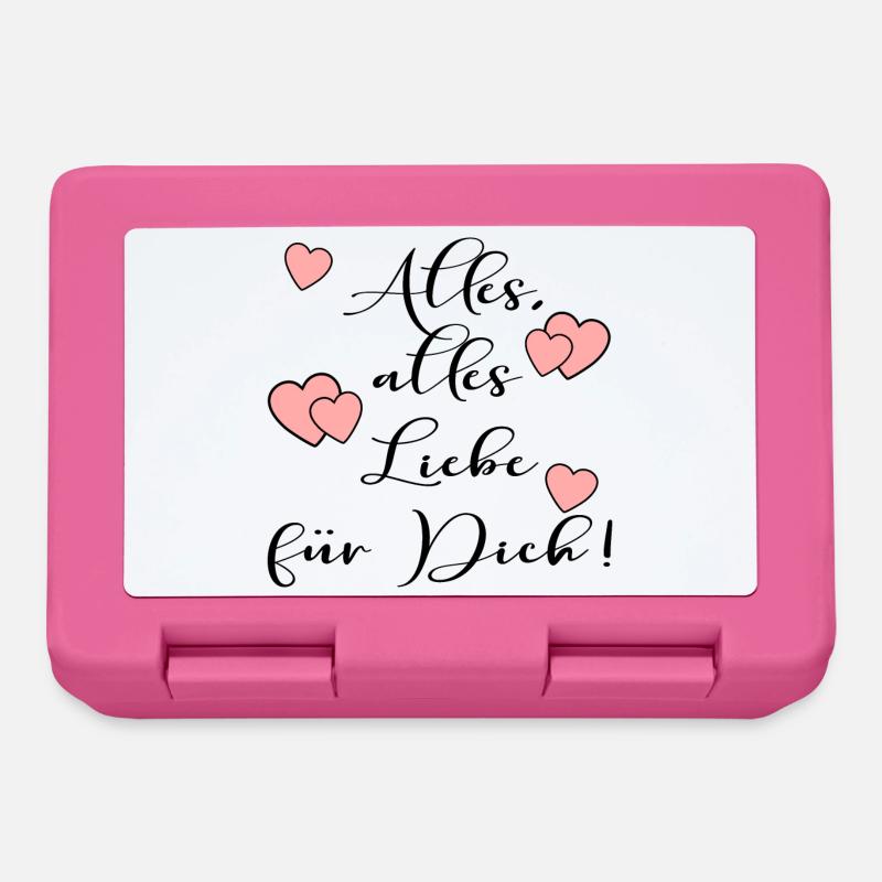 ALLES LIEBE SPRÜCHE - Brotdose - Pink