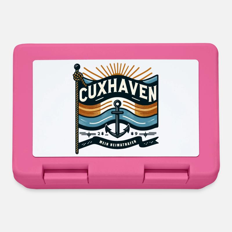 CUXHAVEN - MEIN HEIMATHAFEN - Brotdose - Pink