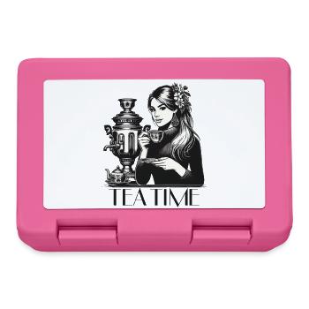 Samovar Tea Time femme cadeau - Boîte à goûter - rose - Devant