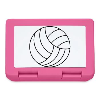 Volley-ball - Boîte à goûter - rose - Devant