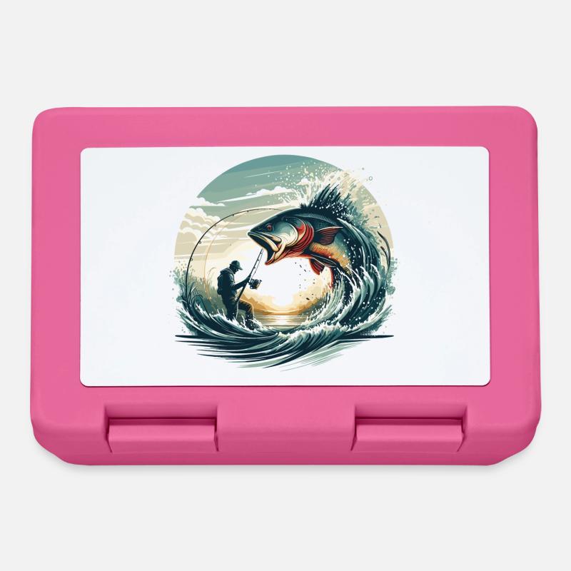 Angeln Angler Dynamik Geschenk - Brotdose - Pink