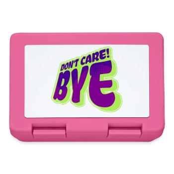 Cool saying: Doesn't matter, attitude, chill doesn't matter to me - Lunchbox - pink - Front