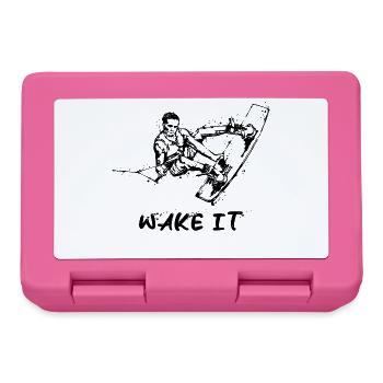 Surfing Statement Wakeboard Water Sports Wave - Lunchbox - pink - Front
