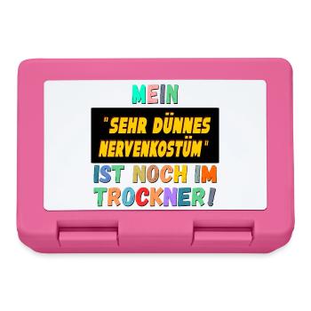 LUSTIGE KARNEVALSSPRÜCHE NERVENKOSTÜM - Brotdose - Pink - Vorne