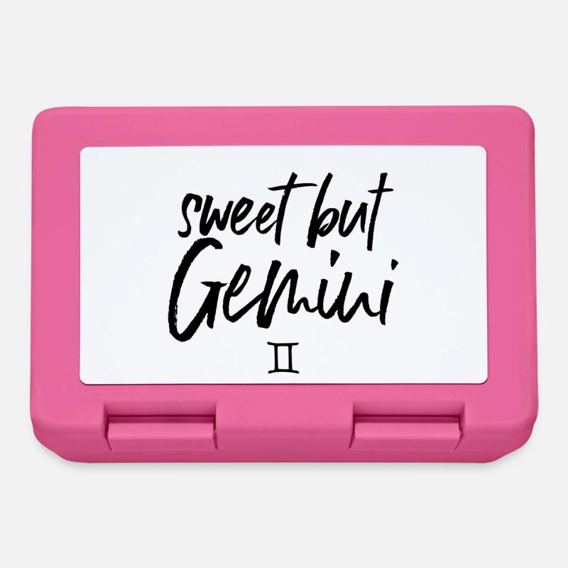 Zodiaque des Gémeaux doux mais GÉMEAUX - Boîte à goûter - rose