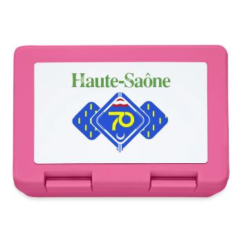 Haute-Saône - Boîte à goûter - rose - Devant