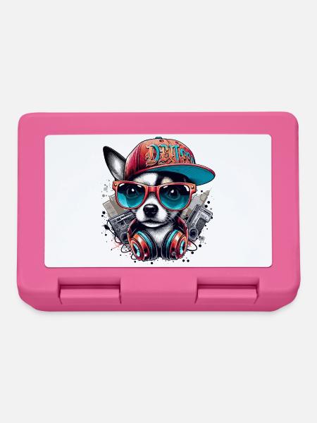 Cooler Chihuahua Hund Sonnenbrille Geschenk - Brotdose - Pink
