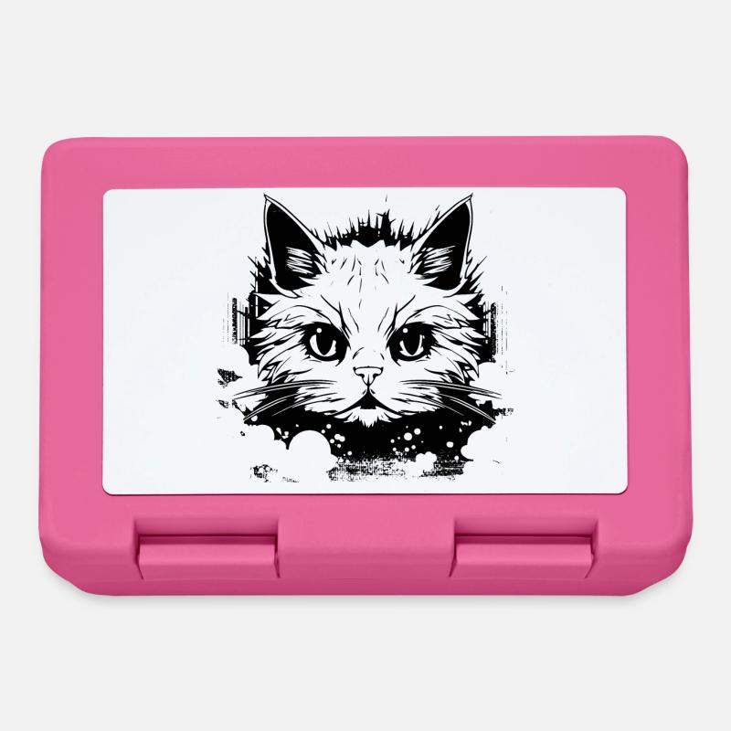 Katze Anime - Brotdose - Pink