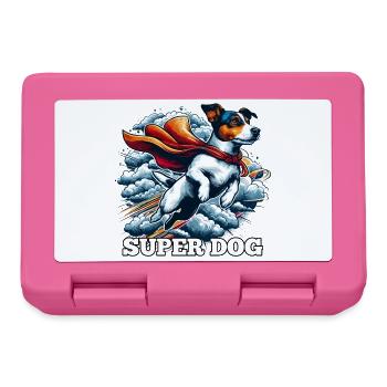 Super Hund Jack Russell Terrier Geschenk - Brotdose - Pink - Vorne