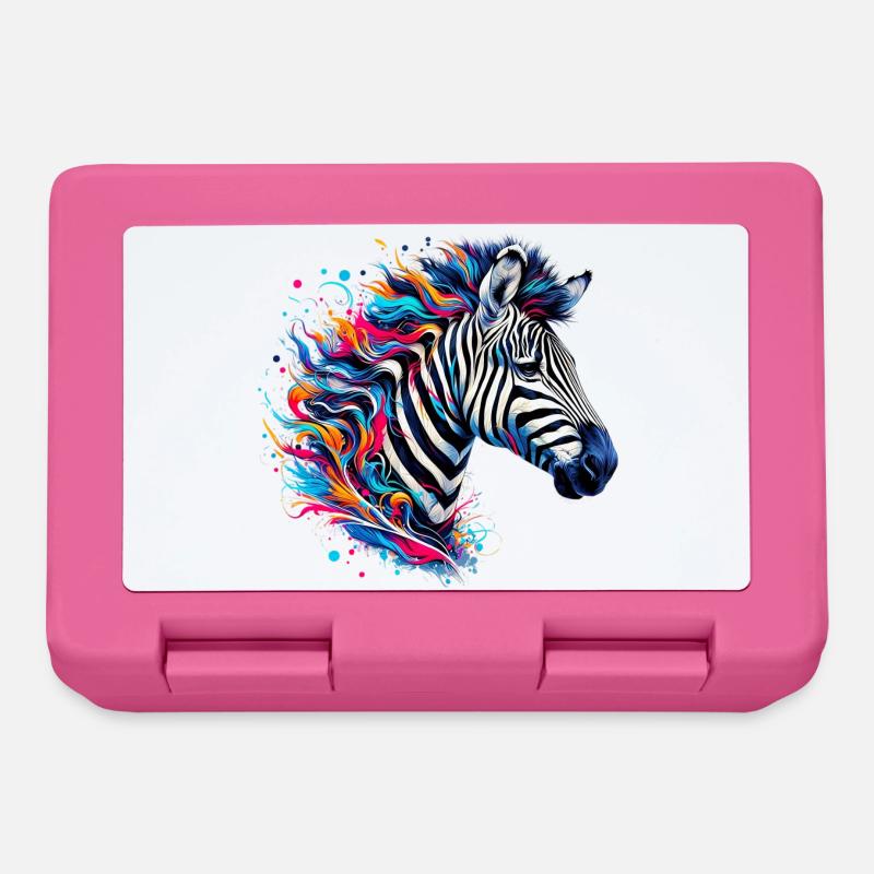 Zebra - Brotdose - Pink