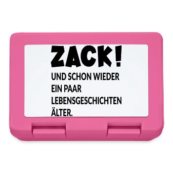GEBURTSTAG - ÄLTER WERDEN - Brotdose - Pink - Vorne