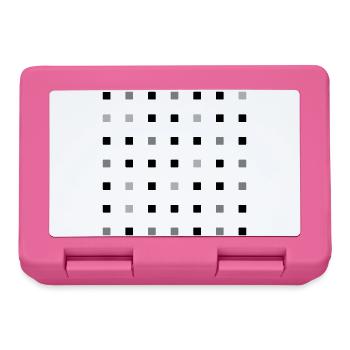 Quadrateraster - Brotdose - Pink - Vorne
