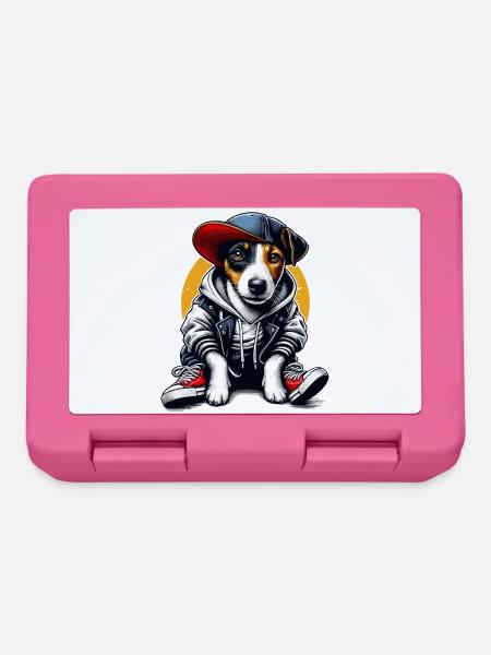 Jack Russell Terrier cool Hip Hop Geschenk - Brotdose - Pink