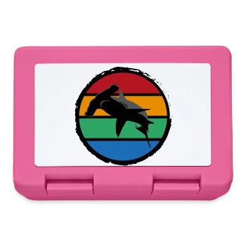 14 Hammerhai sunset - Brotdose - Pink - Vorne