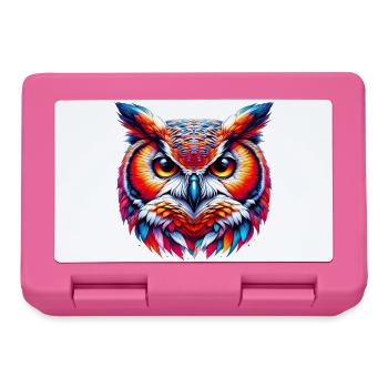 Eule - Brotdose - Pink - Vorne