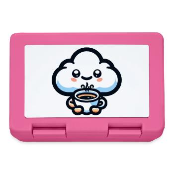 Caffeine Cumulus: The Cheerful Cloud - Lunchbox - pink - Front