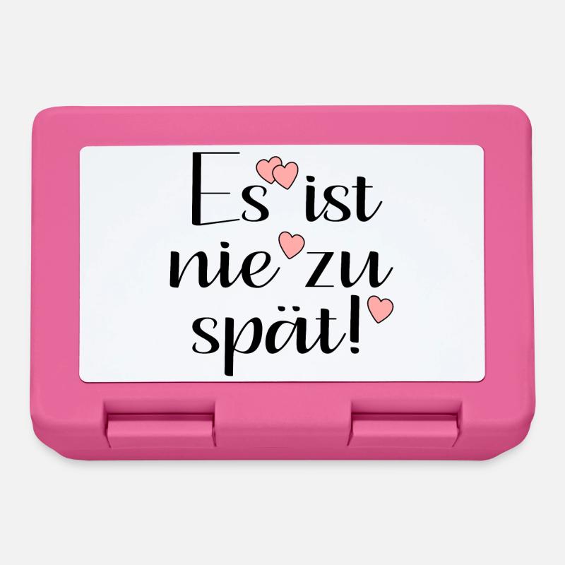 NIE ZU SPÄT - Brotdose - Pink