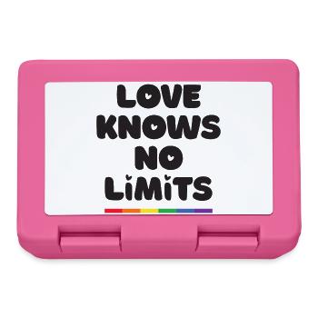 LGBT Pride Month - Love Knows No Limits - Lunchbox - pink - Front