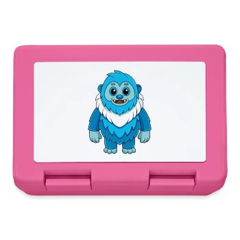 Yeti Niedliche Maskottchen Cartoon Figur Kawaii - Brotdose - Pink - Vorne