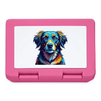 Danois Broholmer Chien Race Coloré Dessin Animé Kawaii - Boîte à goûter - rose - Devant