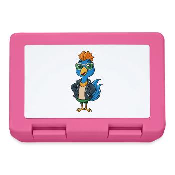 Lunettes de soleil Peacock Funny Cartoon Kawaii Jacket - Boîte à goûter - rose - Devant