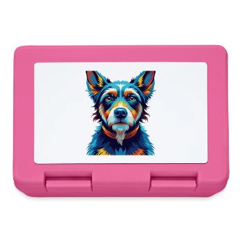 Armant Dog Breed Colorful Cartoon Kawaii - Lunchbox - pink - Front