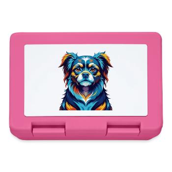 Chien impérial chinois race dessin animé coloré Kawaii - Boîte à goûter - rose - Devant
