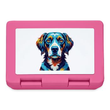 Alt Dänisch Pointer Hund Rasse Karikatur Kawaii - Brotdose - Pink - Vorne