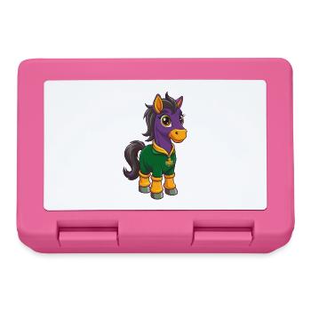 Pony Funny Kawaii Cartoon Character Clipart - Lunchbox - pink - Front