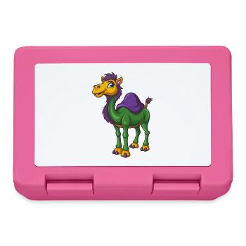 Camel Funny Kawaii Cartoon Character Clipart - Lunchbox - pink - Front