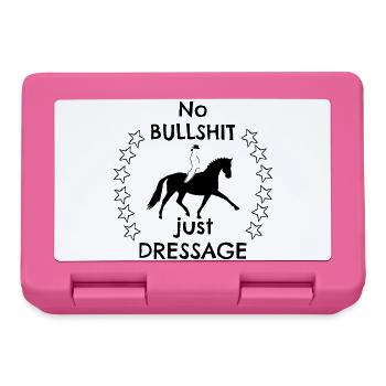 Dressurreiterin Statement - Brotdose - Pink - Vorne