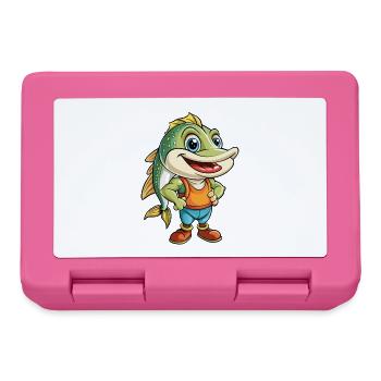 Pike Mignon Personnage De Dessin Animé Kawaii Clipart - Boîte à goûter - rose - Devant