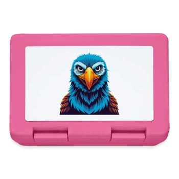 Albatross Colorful Kawaii Cartoon Character Pet - Lunchbox - pink - Front