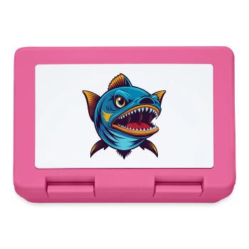 Barracuda Coloré Kawaii Dessin Animé Personnage Animal de compagnie - Boîte à goûter - rose - Devant