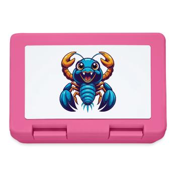 Craw coloré Kawaii Dessin animé Personnage Clipart - Boîte à goûter - rose - Devant