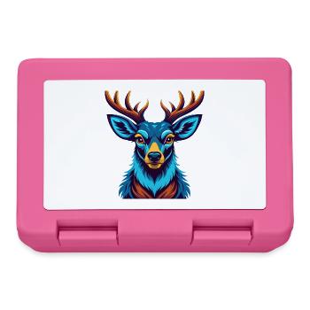 Hirsch Bunte Kawaii Cartoon Charakter Clipart - Brotdose - Pink - Vorne