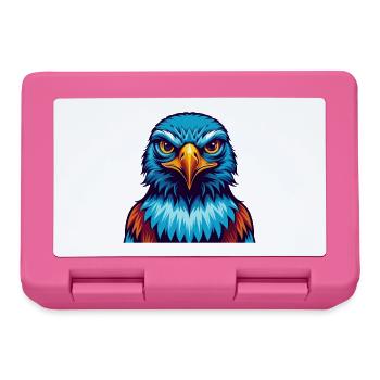Falcon Colorful Kawaii Cartoon Character Clipart - Lunchbox - pink - Front